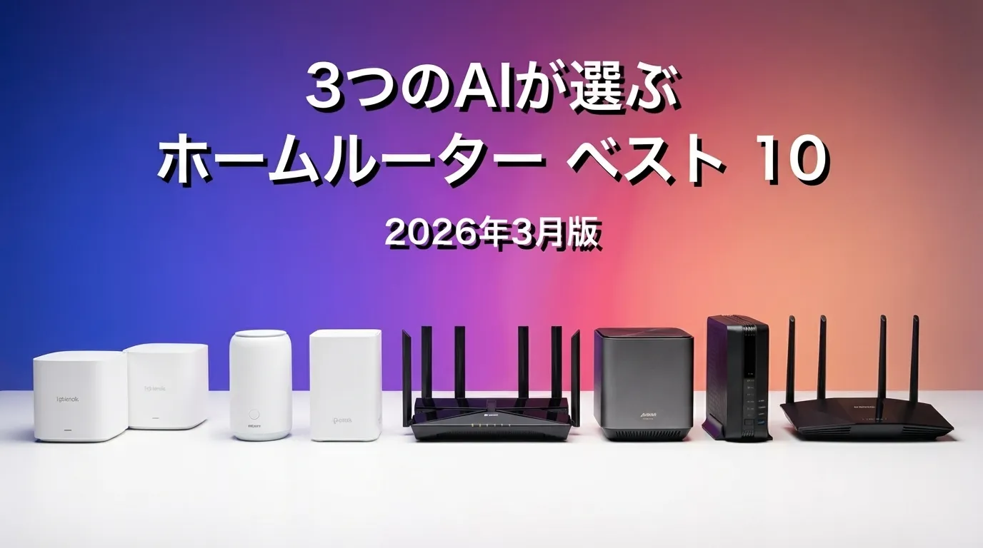 2026年3月版ホームルーターおすすめAIランキング