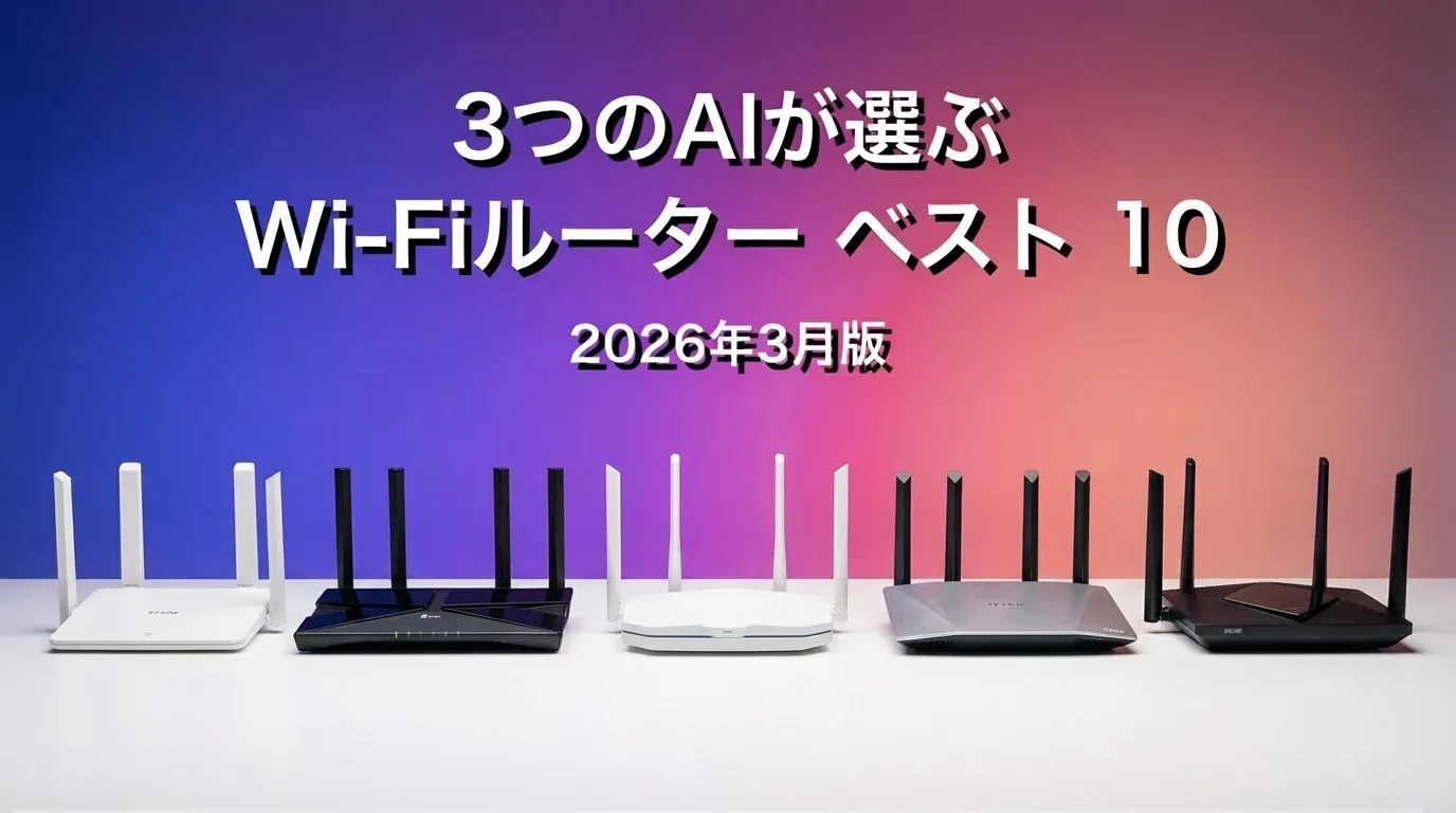 2026年3月版Wi-FiルーターおすすめAIランキング
